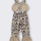 Camouflage deer embroidery girl jumpsuit