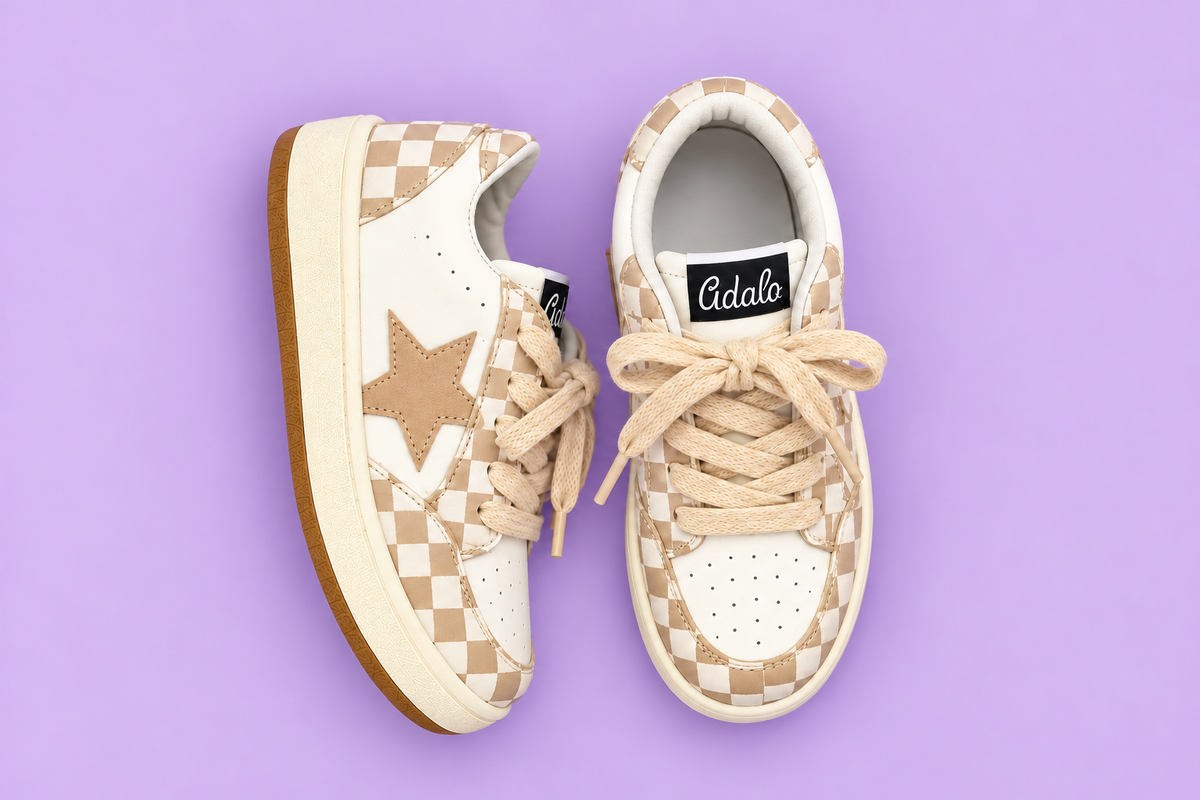 Beige Checker Reese