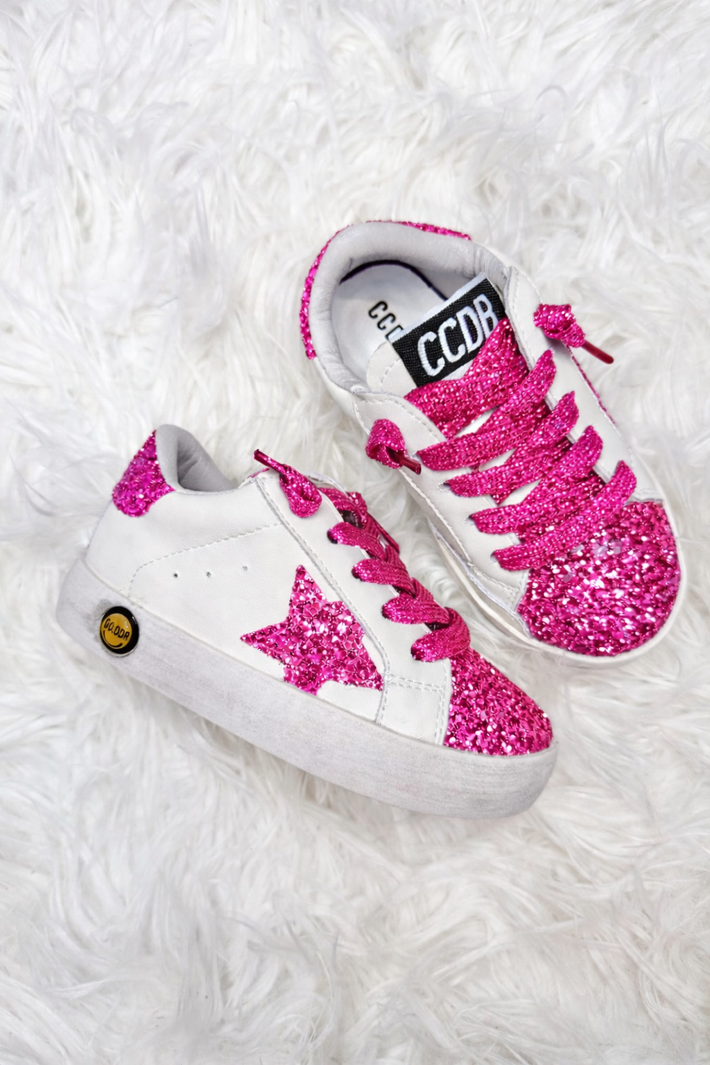 Hot Pink Sparkle Toe PO