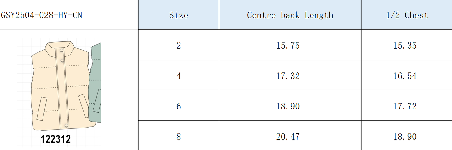 White mom&me puffer vest