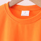 Orange scalloped shorts set