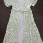 Green floral print mom&me dress