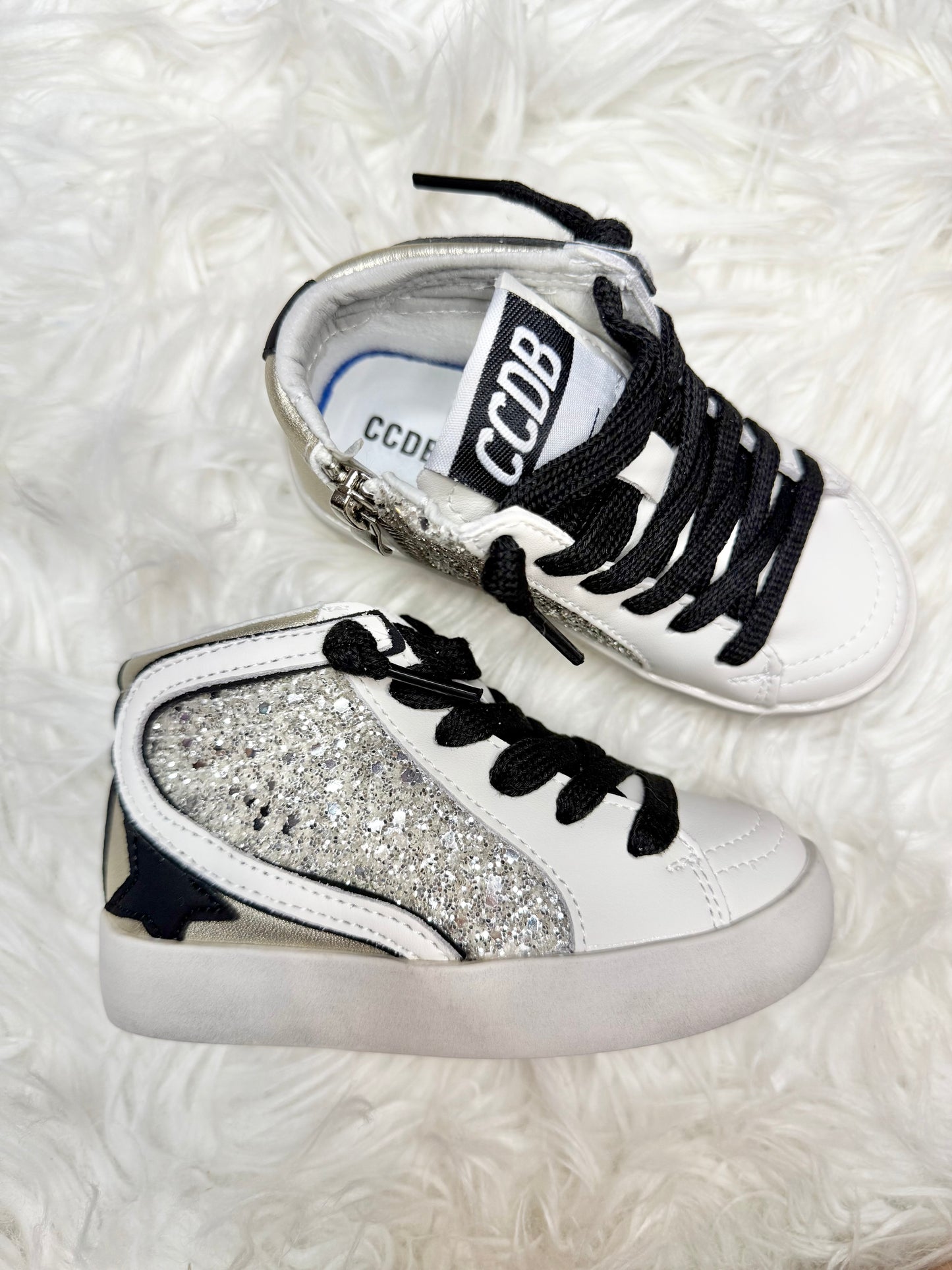 Black and Silver High Top