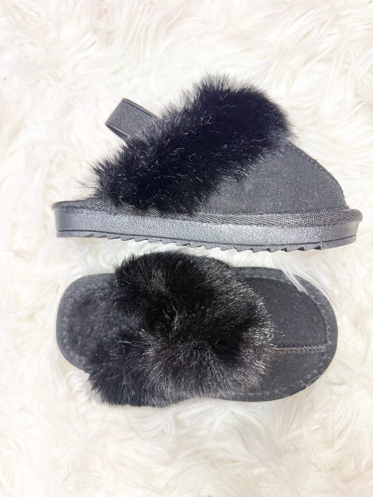 Fur lined slipper