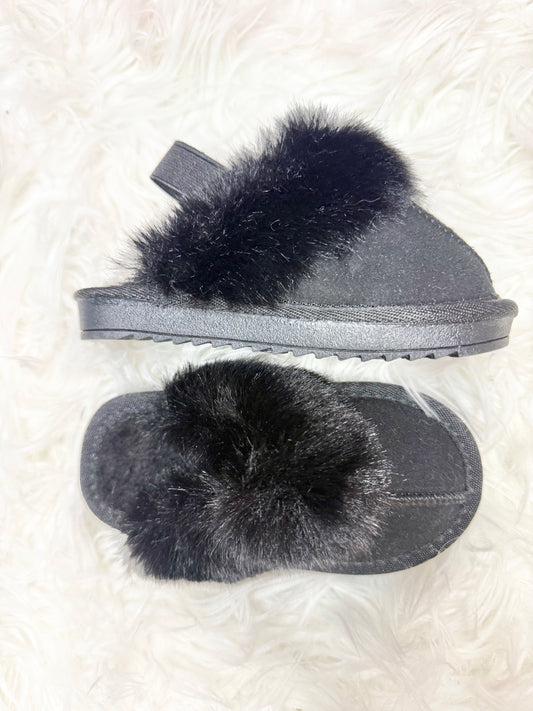 Fur lined slipper