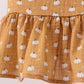 Premium pumpkin print muslin pants set