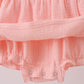 Premium pink ruffle muslin bubble