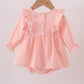Premium pink ruffle muslin bubble