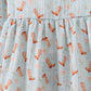 Premium boots print muslin dress