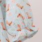 Premium boots print muslin dress
