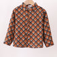 Premium brown plaid button down muslin shirt