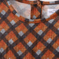 Premium brown plaid muslin dress
