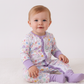 Premium butterfly garden bamboo romper