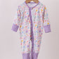 Premium butterfly garden bamboo romper