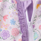 Premium butterfly garden bamboo romper
