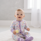 Premium butterfly garden bamboo romper