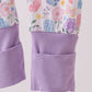 Premium butterfly garden bamboo romper