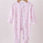 Premium pink boots bamboo romper
