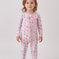Premium whimsical bows ruffle bamboo romper