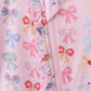 Premium whimsical bows ruffle bamboo romper