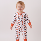 Premium orange Tennessee print bamboo romper
