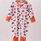 Premium orange Tennessee print bamboo romper