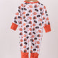 Premium orange Tennessee print bamboo romper
