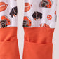 Premium orange Tennessee print bamboo romper