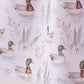 Premium green mallard print bamboo dress