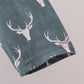 Premium forest reindeer print bamboo dress