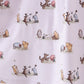 Premium blue character print bamboo dress