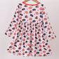 Premium orange tennessee print bamboo dress