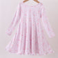 Premium pink boots bamboo dress