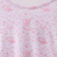 Premium pink boots bamboo dress