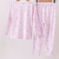 Premium pink boots bamboo pants set