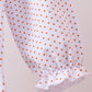 Premium orange turkey embroidery ruffle pants set