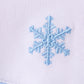 Premium blue snow bow embroidery bubble