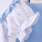 Premium blue snow bow pants set