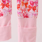 Premium berry blossom bows ruffle bamboo romper