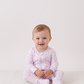 Premium tiny bow delight ruffle bamboo romper