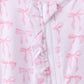 Premium tiny bow delight ruffle bamboo romper