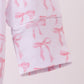 Premium tiny bow delight ruffle bamboo romper