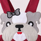 Premium Maroon Georgia bulldog applique dress