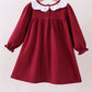 Premium Maroon Georgia bulldog applique dress
