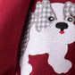 Premium Maroon Georgia bulldog applique bloomer set