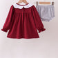 Premium Maroon Georgia bulldog applique bloomer set
