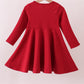 Premium Red Alabama elephant applique dress