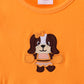 Premium Orange Tennessee puppy applique dress