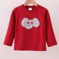Premium Maroon Alabama elephant applique top