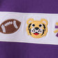 Premium Purple LSU tiger applique top